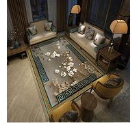 makeups58 Soft Modern Plush Carpets Suitable for Home Decor Chinese style two little birds standing on a flower branch (130 x 160 cm)