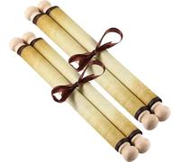 Makevivi 2 PCS Blank Scrolls Paper with Wood Rods, for Naughty or Nice List, Writing, Wedding Vows, Invitation, Love Letter, Cosplay Prop, Renaissance, 7.1 x 30.5 inches