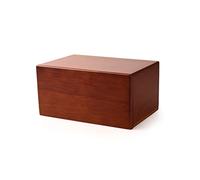 MAKEY'S Cremation Urns for Ashes, Pet Memorial Funeral Urns Box,Wooden Decorative Urn for Dog Cat,Cremation Keepsake Burial Ash Box - M (7.5 x 5 x 3.75'')