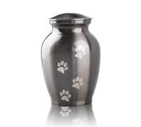 MAKEY'S Memorial Pet Cremation Urns for Dogs and Cats Ashes, Paws Engraved Pet Urn,Dog Cat Keepsake Urns for Ashes-Small