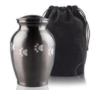 MAKEY'S Memorial Pet Cremation Urns for Dogs and Cats Ashes, Paws Engraved Pet Urn,Dog Urns for Ashes-Medium
