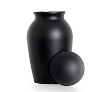 MAKEY'S Memorial Pet Cremation Urns for Dogs Ashes, Dog Keepsake Urns for Ashes, Black Pet Urn-Large