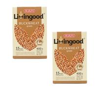 Makfa Buckwheat Living Good 400G Buckwheat Groats Product of Russia Pack of 2