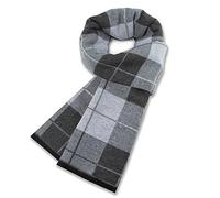 MAKFORT Business Plaid Check Solid Scarf Tartan Scarf for Men Warm Winter Scarf for Men 180 cm * 30 cm