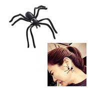 MAKFORT Halloween Spider Earrings for Unisex Fashion Black Earrings 1 Pair