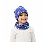 MAKFORT Kids Winter Hat Neck Warmer Soft Beanie Hat Cotton Skull Cap Cotton Beanie and Loop Scarf