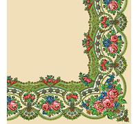 Maki 3-Ply Folk Tissue Paper Napkins Serviettes for Decoupage Lunch 33 x 33cm - Pack of 20 (Polish Highlander Pattern)