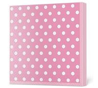 Maki 3-Ply Tissue Paper Napkins Serviettes for Decoupage Lunch 33cm x 33cm - Pack of 20 (Pink Dots II)