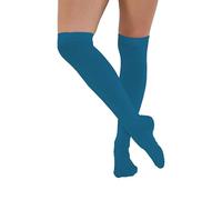 MAKI FASHIONS Over the Knee Socks for Women - Soft & Stretchy Cotton Thigh High Socks, Striped & Solid Colours Options for Fashion, Sports & School Uniform
