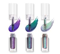 MAKI YIKA Liquid Glitter Eyeshadow Multicolor Long Lasting Metallic Chameleon Color Stain Resistant Holographic Multidimensional Eyes (#1+3+6)