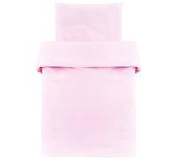 MAKIAN Baby Bedding Set - Duvet Cover 80x80 cm - Pillowcase 35x40 cm - 100% Cotton - Single Bed Duvet Set - Oeko-Tex Certified (Pink)