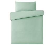 MAKIAN Children's Bed Linen, 100 x 135 cm, 40 x 60 cm, 100% Cotton, Breathable, Easy Care, Baby Bedding Set with Envelope Closure, Oeko-Tex Certified (Ice Green)