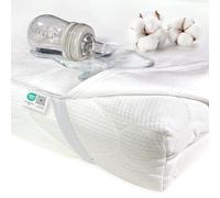 MAKIAN Waterproof Bed Insert - Mattress Topper 60 x 120 cm - Molleton Mattress Protector Made of Cotton - Oeko-Tex® Standard 100 Tested, Waterproof & Hygienic - Boil-proof and Suitable for Tumble