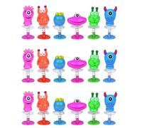 Makii 12 Pcs Monster Spring Jump Ups Pop Up Toys for Kid - Birthday Party Favours Classroom Rewards Lucky Dip Prizes Toy Stocking Fillers Kids UK