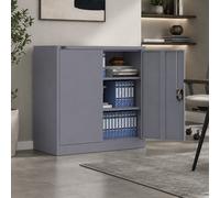 Makika Filing Cabinet Office Metal Storage Home Storage Cupboard Lockable