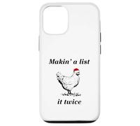Makin’ a List (Chicken) It Twice - Christmas Hen - Funny Case for iPhone 12/12 Pro