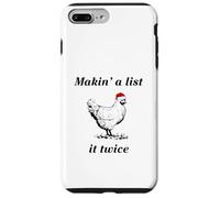 Makin’ a List (Chicken) It Twice - Christmas Hen - Funny Case for iPhone 7 Plus/8 Plus