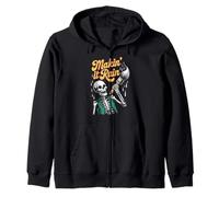 Makin It Rain Funny Skeleton Artist Joke Painting Women Men Zip Hoodie