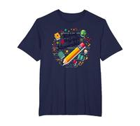 Making 4th Grade Memorable: Fun Learning Adventure T-Shirt, Men's Big and Tall, Navy, 3X Tall