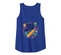 Making 4th Grade Memorable: Fun Learning Adventure Tank Top, Women, Royal Blue, L