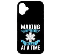 Making a Difference one Call at a Time Paramedic Case for iPhone 16 Plus