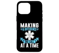 Making a Difference one Call at a Time Paramedic Case for iPhone 16 Pro Max