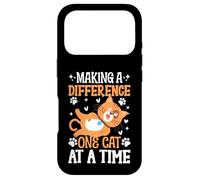 Making a Difference one Cat at a Time Cat Sitter Case for iPhone 17 Pro