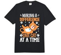 Making a Difference one Cat at a Time Cat Sitter Comfort Colors Adult Heavyweight T-Shirt