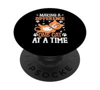 Making a Difference one Cat at a Time Cat Sitter PopSockets Adhesive PopGrip