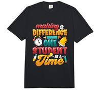 Making A Difference One Student At A Time Teacher Motivation Comfort Colors Adult Heavyweight T-Shirt