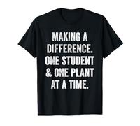 Making a Difference One Student Funny Vegan Teacher Mom T-Shirt