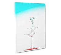 Making a Splash Canvas Print | Gallery Wrapped 30mm Frame Wall Art | 30x20 inches | Ready to Hang | Abstract Picture | Living Room Bedroom Lounge Office