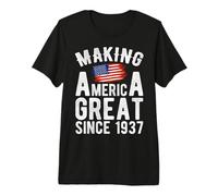 Making America Great Since 1937 89 Year Old Men Women Premium T-Shirt