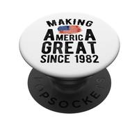 Making America Great Since 1982 44 Year Old Men Women PopSockets Adhesive PopGrip