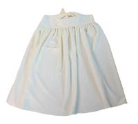 Making Believe Women's Large Colonial Peasant Cream Polyester Apron, Cream, One Size