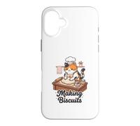 Making Biscuits Baking Cat Cute Baker Kitty Case for iPhone 16 Plus