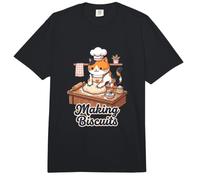 Making Biscuits Baking Cat Cute Baker Kitty Comfort Colors Adult Heavyweight T-Shirt