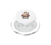 Making Biscuits Baking Cat Cute Baker Kitty PopSockets PopGrip for MagSafe