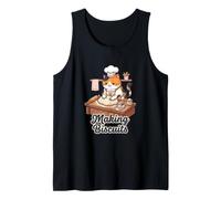 Making Biscuits Baking Cat Cute Baker Kitty Tank Top
