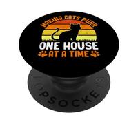 Making Cats purr one House at a Time Cat Sitter PopSockets Adhesive PopGrip
