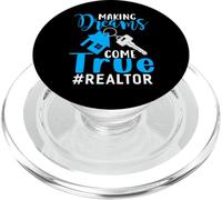 Making Dreams Come True Realtor Apparel Realtor Real Estate PopSockets PopGrip for MagSafe