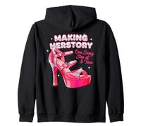Making Herstory One Sassy Step at a Time Zip Hoodie