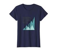 Making It Look Easy: Climbing Success Mountain T-Shirt, Women, Navy, 3XL
