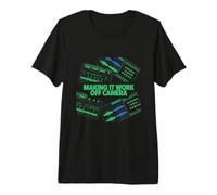 Making It Work Off Camera Video Editor Production Work Premium T-Shirt