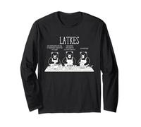 Making Latkes Funny Hanukkah Chanukah Retro Rosh Hashanah Long Sleeve T-Shirt