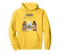 Making Latkes Funny Hanukkah Chanukah Retro Rosh Hashanah Pullover Hoodie