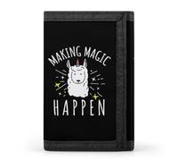 Making Magic Happen Cloth Wallet Card with Holder Trifold Pocket Slim Wallets