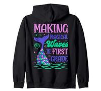 Making Magical Waves In 1st Grade Cute Mermaid Teacher Kids Zip Hoodie