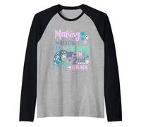 Making Magical Waves in 2nd Grade School Cute Mermaid Girls Raglan Baseball Tee