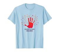 Making My Mark Handprint Artistic Expression T-Shirt, Men, Baby Blue, 3XL